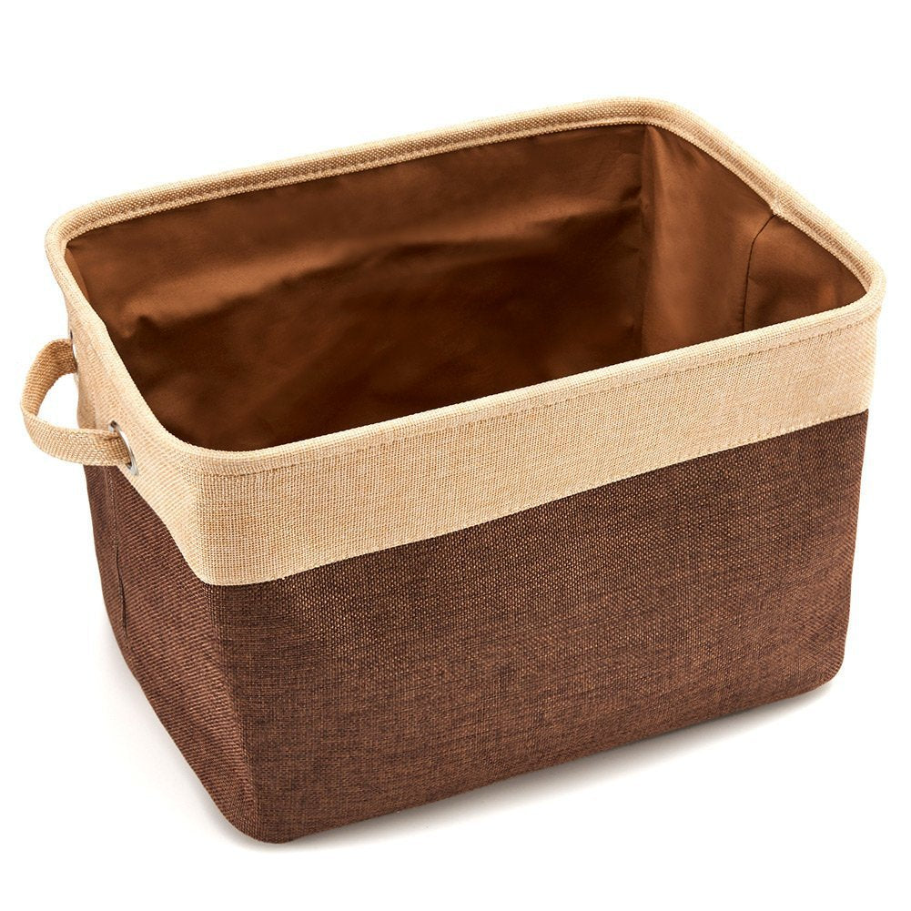 Collapsible Cotton Linen Storage Box — 6 Color Combinations