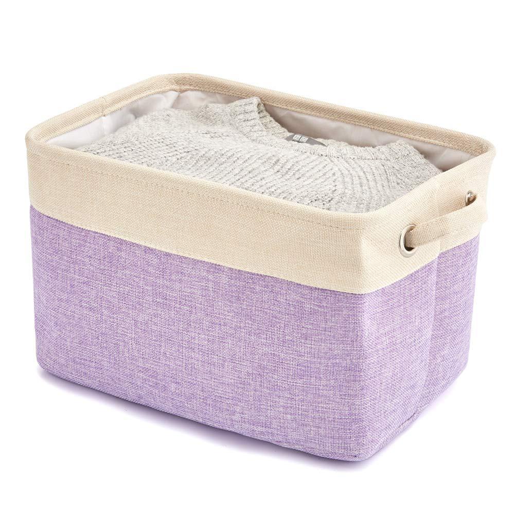Collapsible Cotton Linen Storage Box — 6 Color Combinations