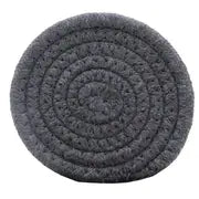 Artisan Woven Cotton Coasters — Absorbent, Heat-Resistant, Set