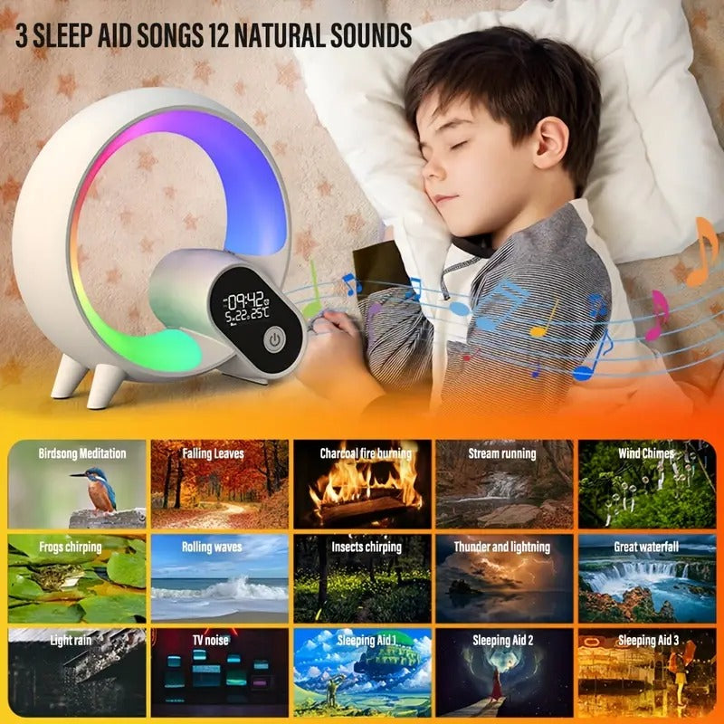Sunrise Glow Alarm Clock — Bluetooth Speaker & Wake-Up Light