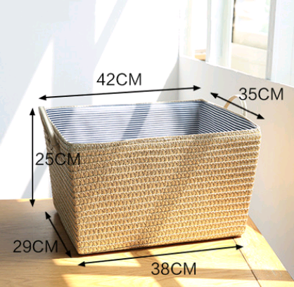 Elegant Multi-Use Storage Basket — Minimalist PP Grass Design