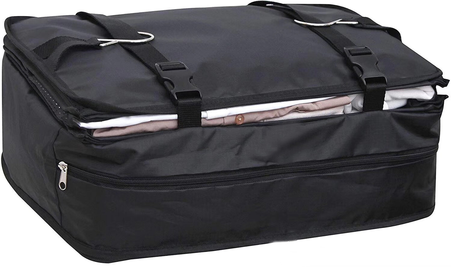 Three-Layer Hanging Travel Organizer Bag — Foldable & Expandable