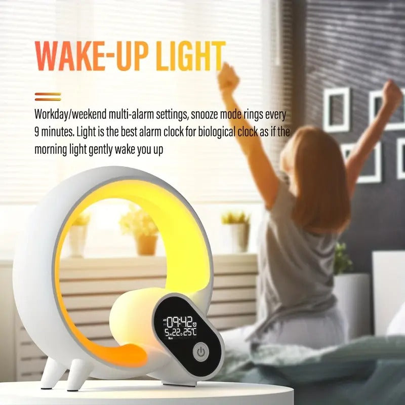Sunrise Glow Alarm Clock — Bluetooth Speaker & Wake-Up Light