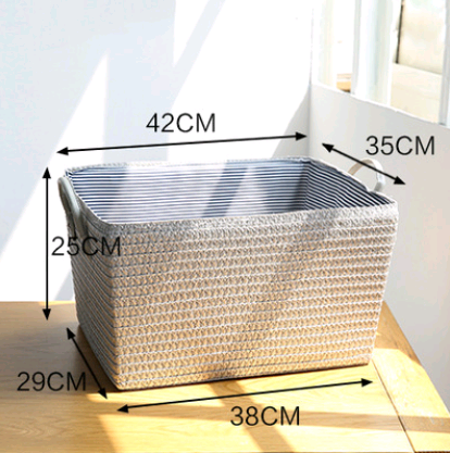 Elegant Multi-Use Storage Basket — Minimalist PP Grass Design