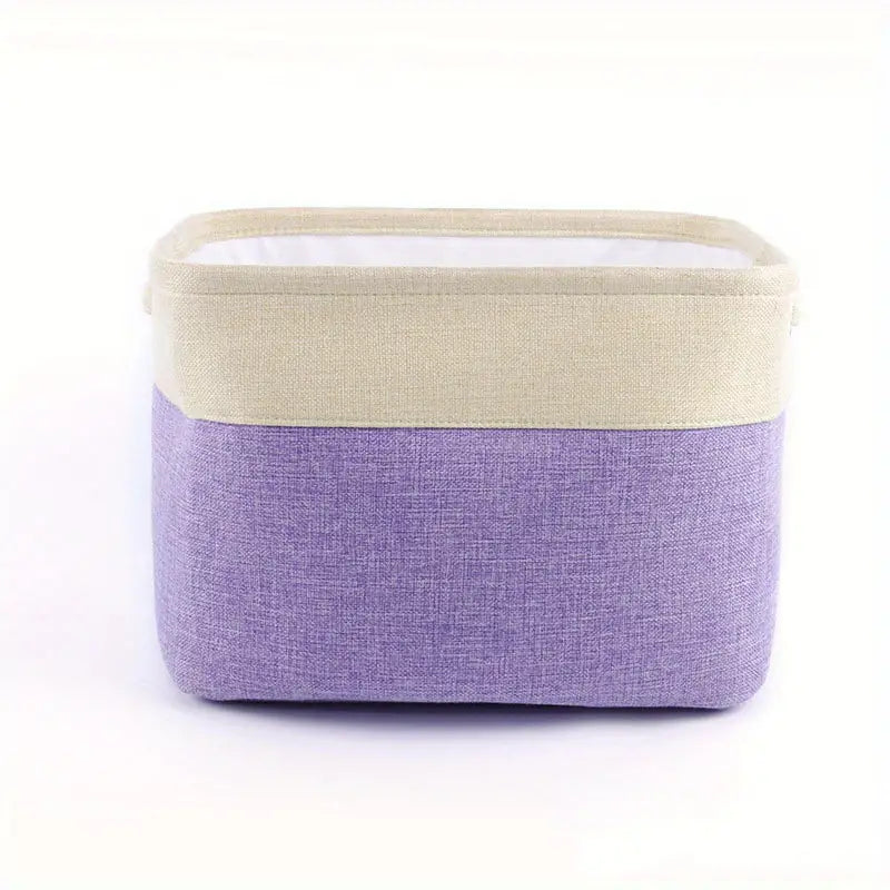 Collapsible Cotton Linen Storage Box — 6 Color Combinations