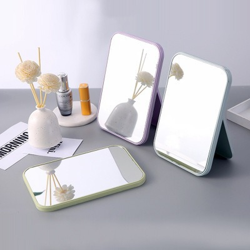 Sleek Desktop Vanity Mirror — 6 Colors, Dorm & Desk Ready