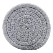 Artisan Woven Cotton Coasters — Absorbent, Heat-Resistant, Set