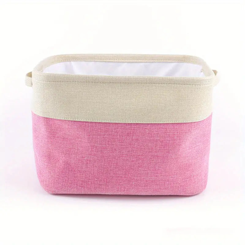 Collapsible Cotton Linen Storage Box — 6 Color Combinations