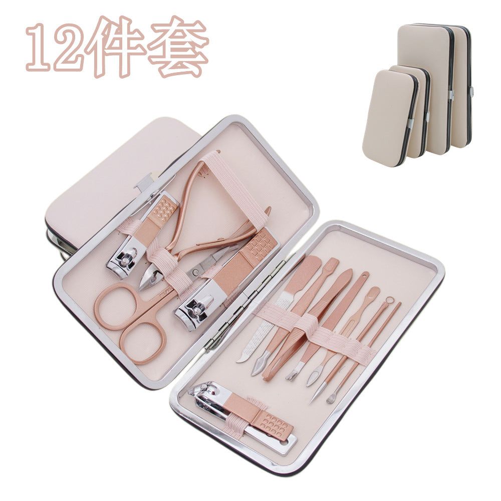 18-Piece Deluxe Nail Grooming Kit with Stainless Steel Scissors