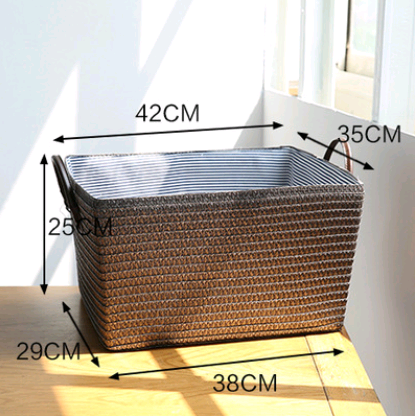 Elegant Multi-Use Storage Basket — Minimalist PP Grass Design