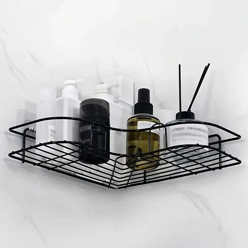 Triangle Shower Shelf — No-Drill Aluminum Corner Organizer