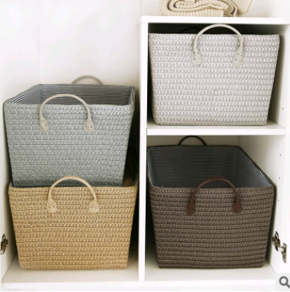 Elegant Multi-Use Storage Basket — Minimalist PP Grass Design