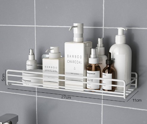 Triangle Shower Shelf — No-Drill Aluminum Corner Organizer