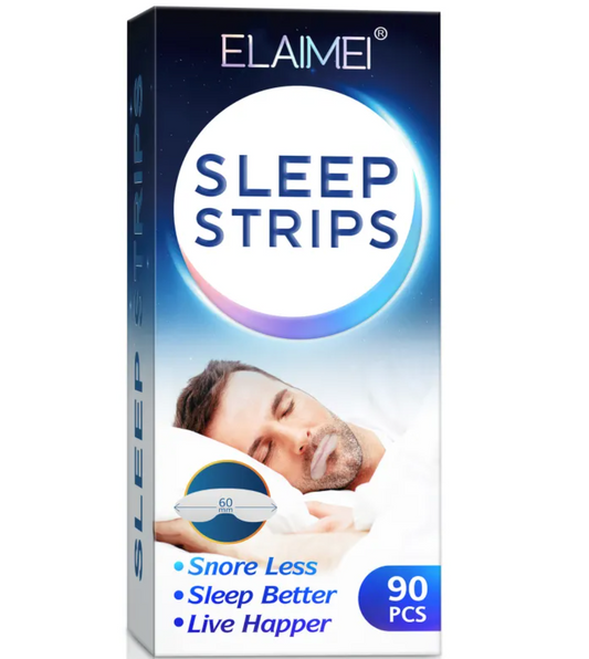Anti-Snoring Mouth Tape — 90-Pack, Skin-Friendly Nasal Breathing Aid