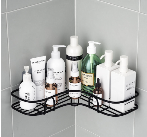 Triangle Shower Shelf — No-Drill Aluminum Corner Organizer
