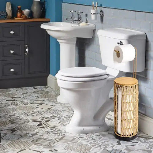 Toilet paper holder shelf