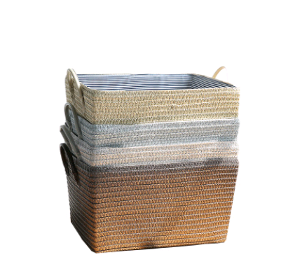 Elegant Multi-Use Storage Basket — Minimalist PP Grass Design